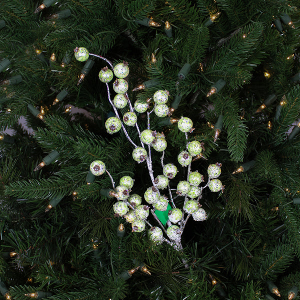 Tige baies vert menthe 22"