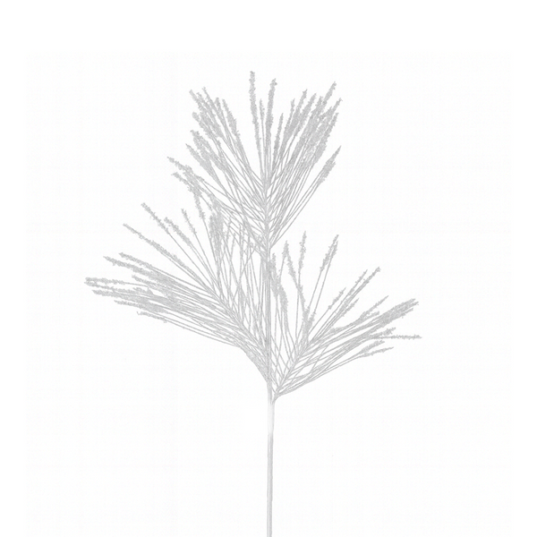 Tige de longues aiguilles glacées blanches 32"