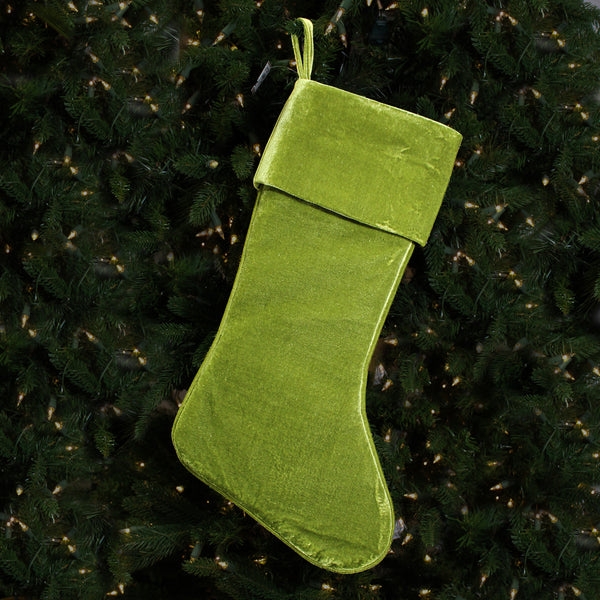 Bas de Noël vert pin