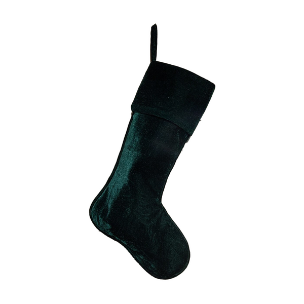 Bas de Noël vert forêt