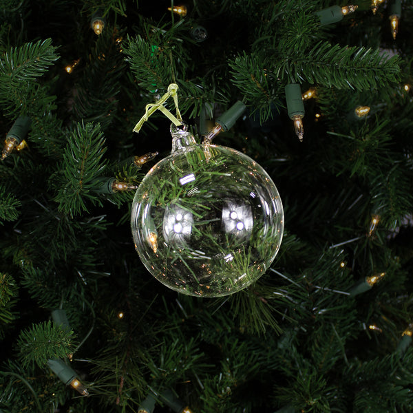 Boule en verre transparent