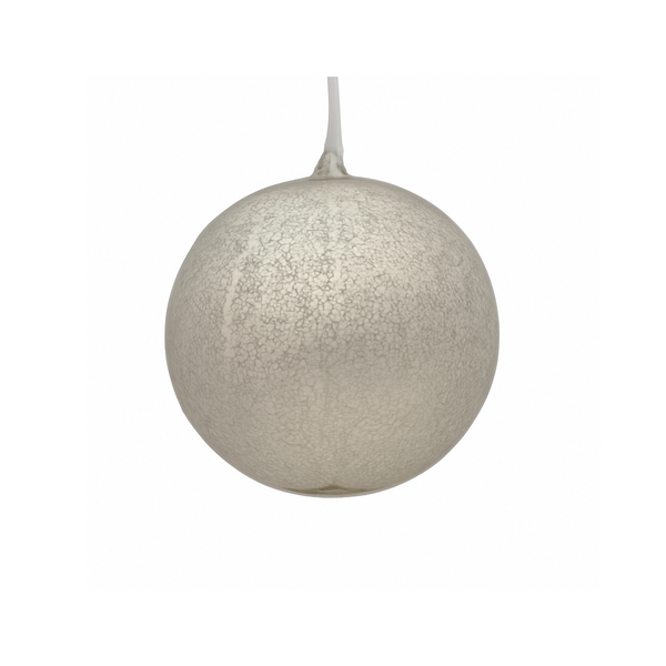 Boule en verre mercure argent vintage 6"
