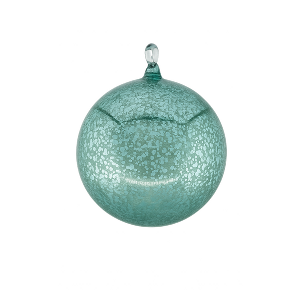 Boule en verre mercure céladon