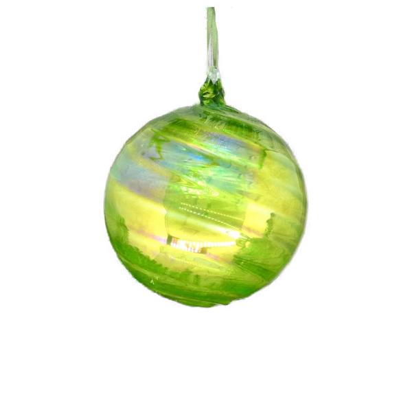 Boule en verre vert 4,5"