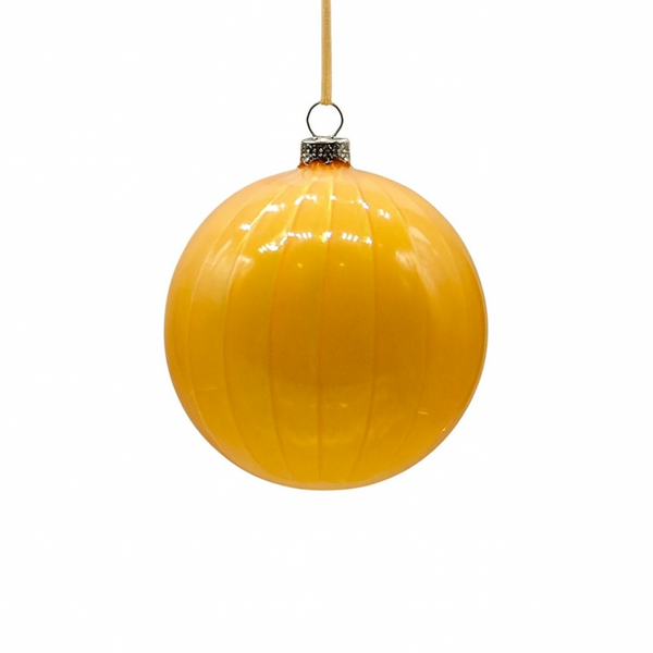 Boule en verre moutarde 4"