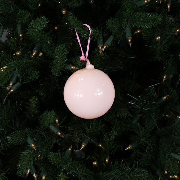 Pink glass ball