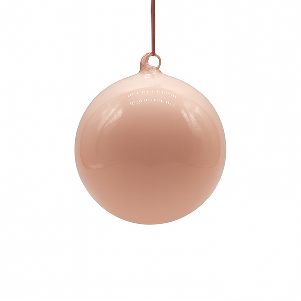 Boule en verre rose