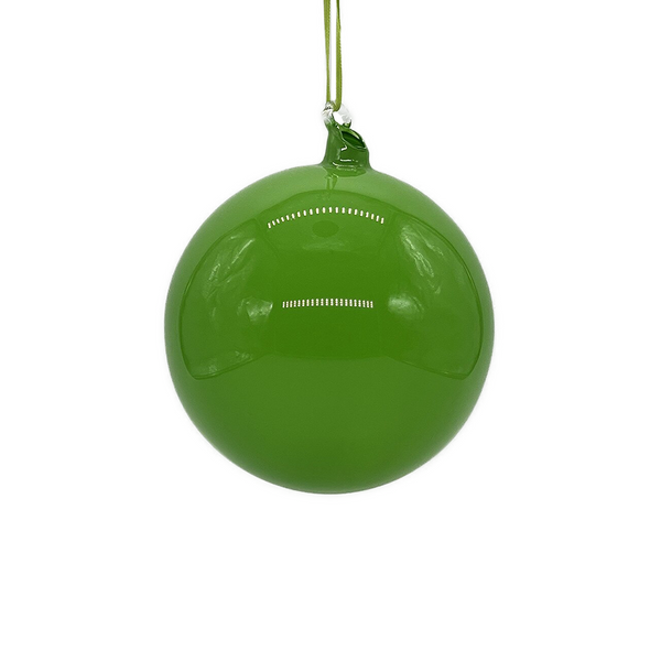 Boule en verre vert lime
