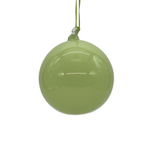 Boule en verre vert sauge clair