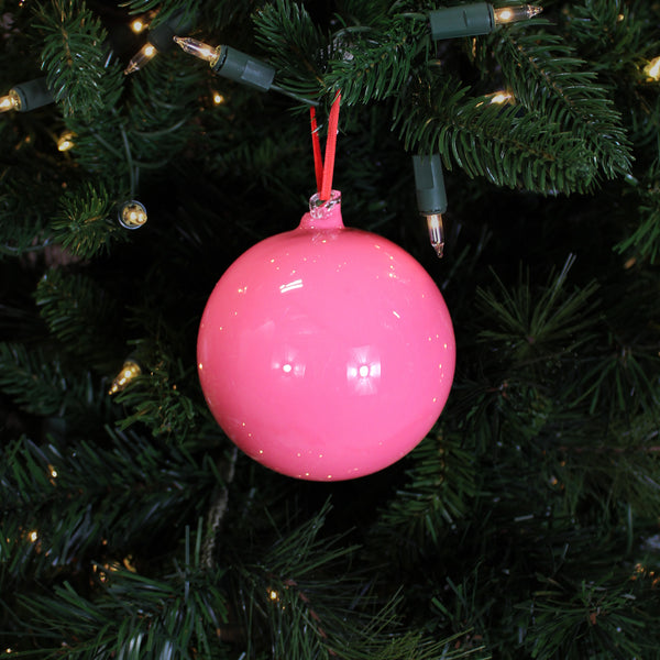 Boule en verre canneberge