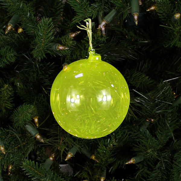 Boule en verre chartreuse clair