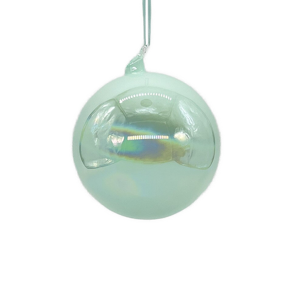 Boule en verre irisé écume de mer