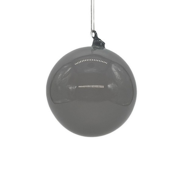 Boule en verre gris