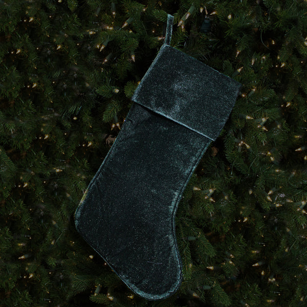 Bas de Noël vert forêt