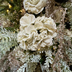 Natural White Hydrangea Stem 26"