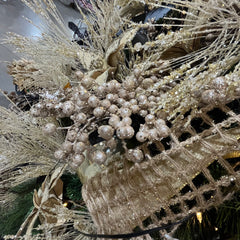 Tige de brindilles avec baies champagne 19"