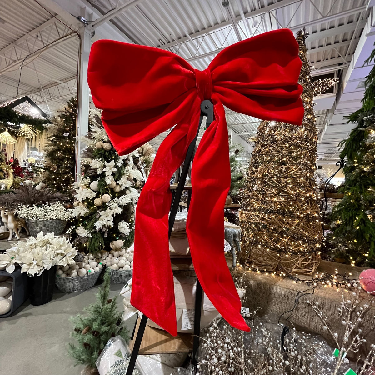 Red Velvet Bow 47.25"