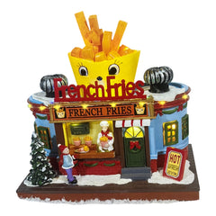 French fries restaurant scene 12x19.5x16cm