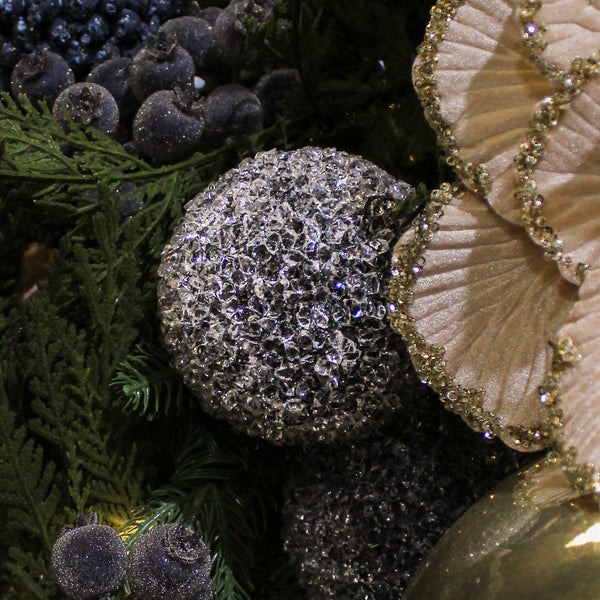 Boule en cristal noir 4"