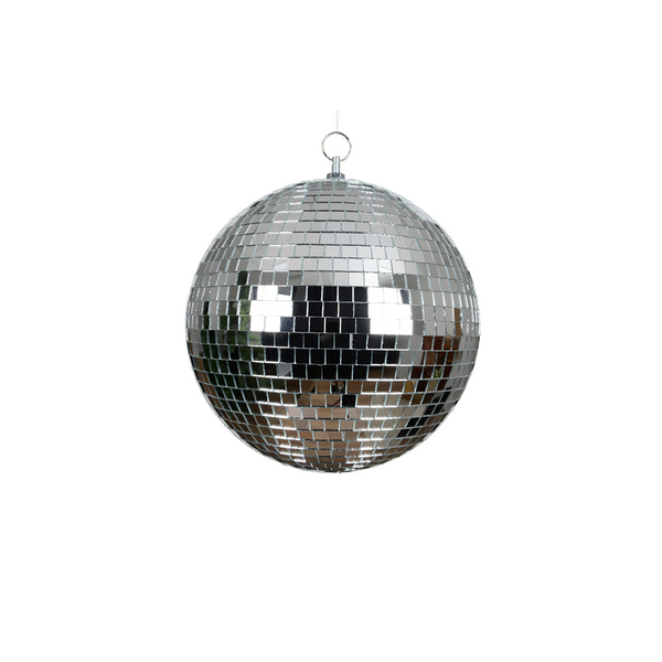 Boule disco argentée