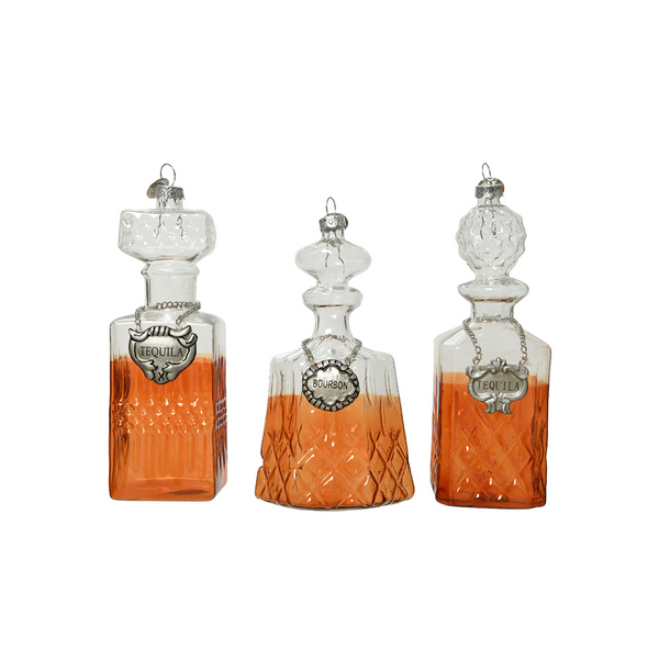 Assorted Glass Spirit Decanter Ornament