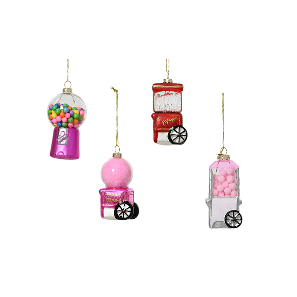 Assorted glass gourmet machine ornament