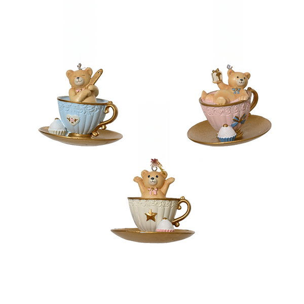 Ornement tasses décoratives assorties