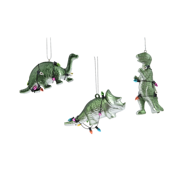 Assorted Christmas Dinosaur Ornaments