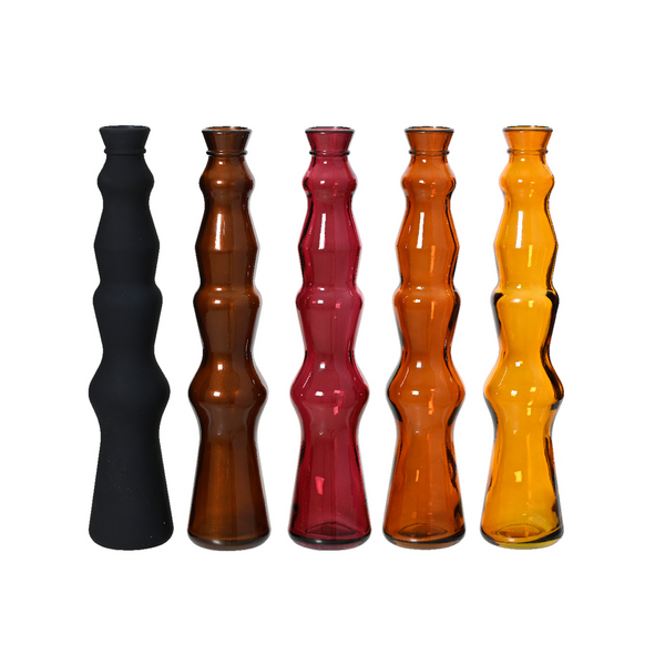 Vase décoratif en verre coloré assorti