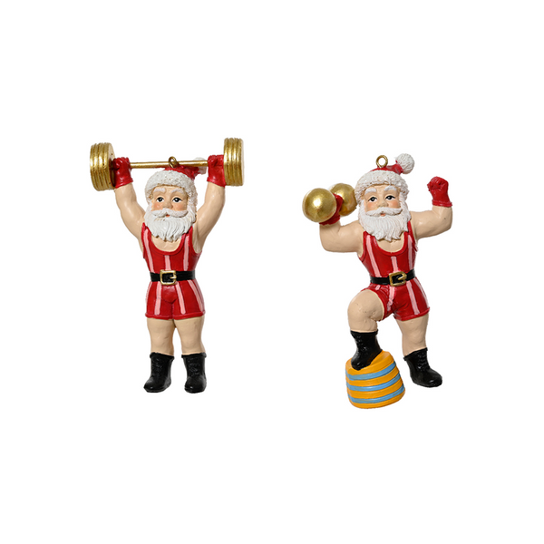 Assorted Sports Santa Ornament