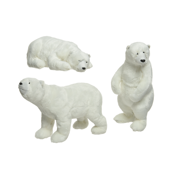 Ours polaire blanc 5,1" x 5,9" x 10,2"