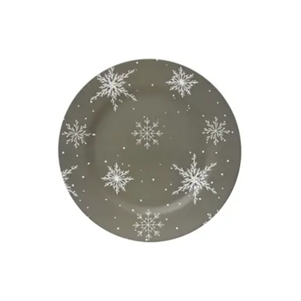 Green Snowflake Serving Tray