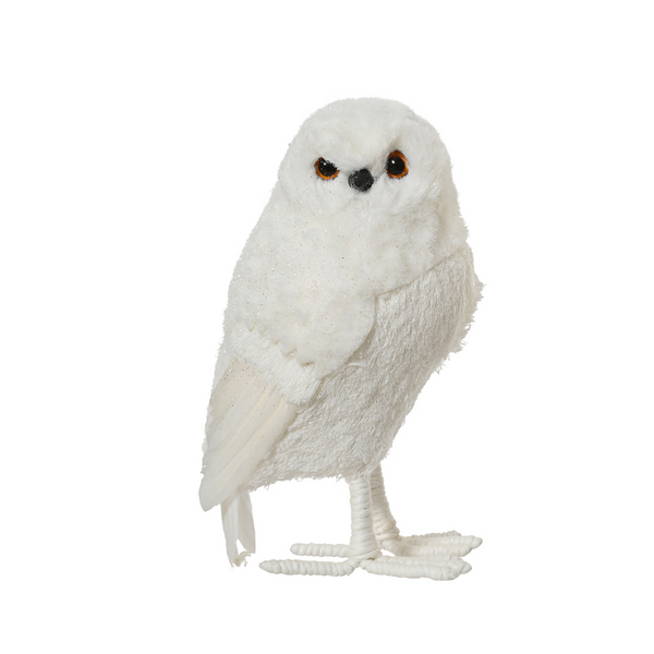 Chouette blanche décorative de Noël