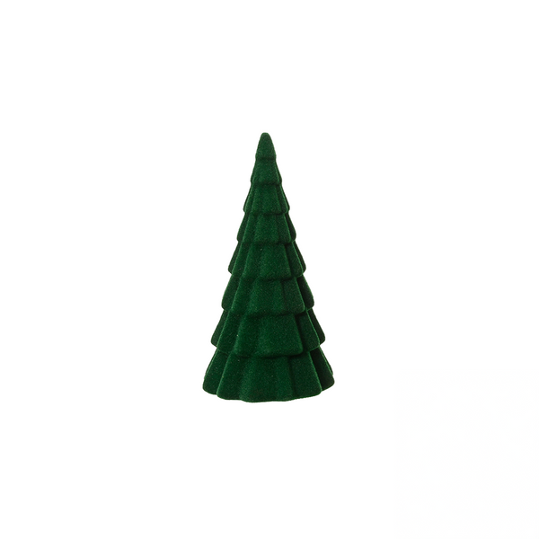 Sapin décoratif en mousse rouge et vert festif 31 cm