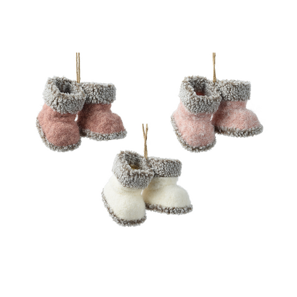 Assorted Christmas Winter Boot Ornament