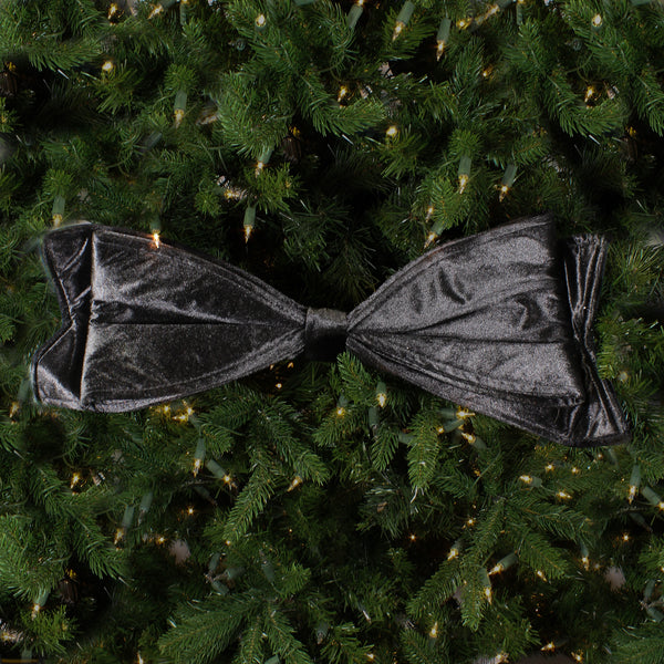 Boucles extérieur en velours UV charbon gris 24