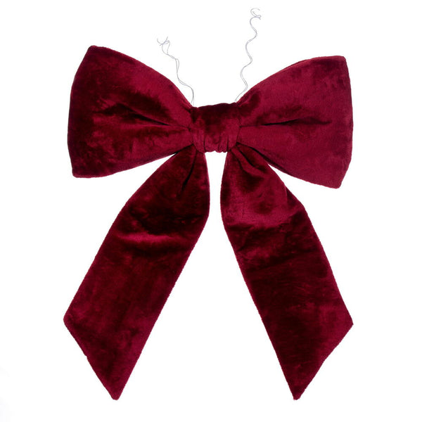 Boucle velours bourgogne 24" x 32"