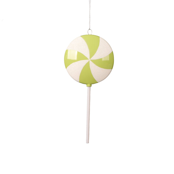 Sucette aplatie vert lime 9"