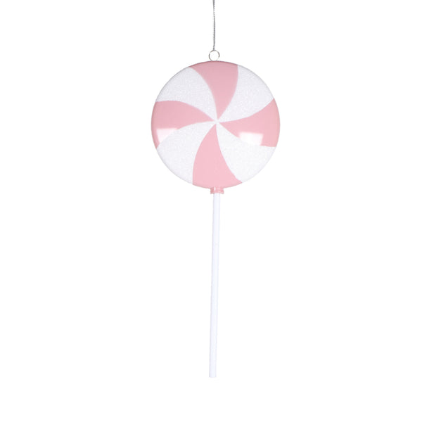 Sucette aplatie rose pastel 9"