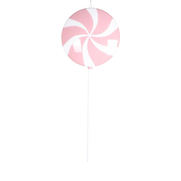 Sucette aplatie rose pastel 26"