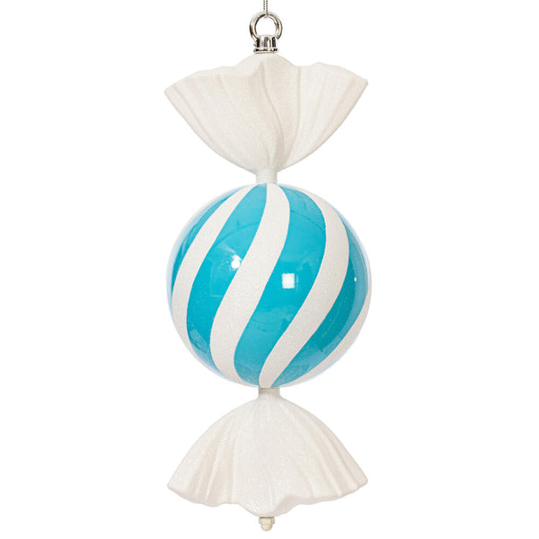 Bonbon spirale bleu pâle 13"