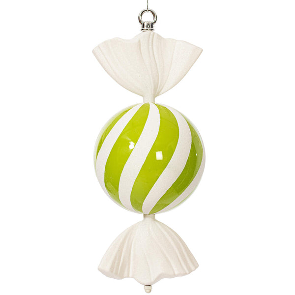 Bonbon spirale vert lime 13"