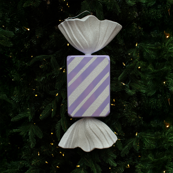 Bonbon rectangle lavande 18,4"