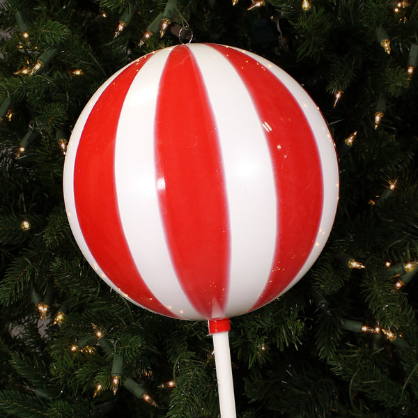 Sucette rouge et blanc 23,6"