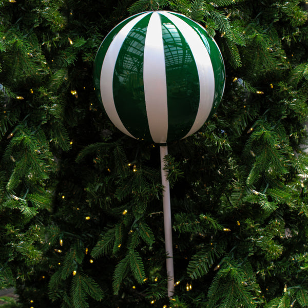 Sucette vert et blanc 23,6"