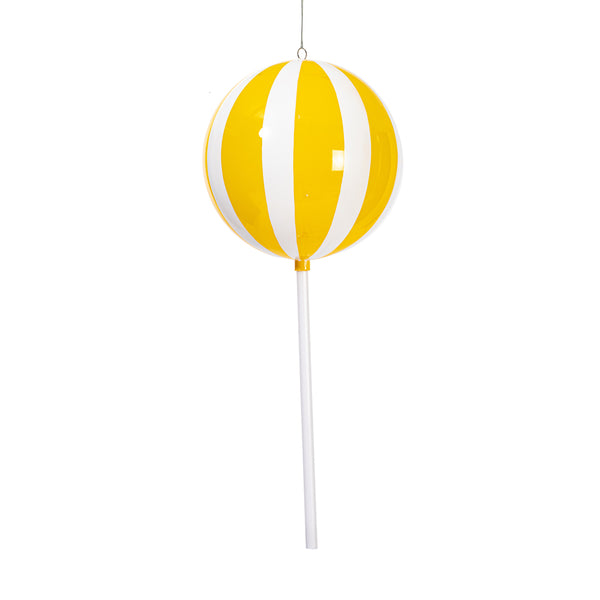 Sucette jaune et blanc 23,6"