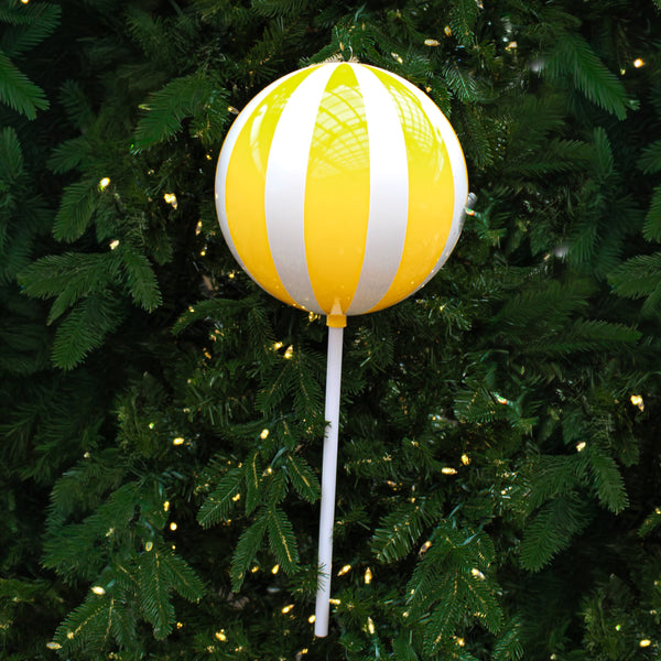 Sucette jaune et blanc 23,6"