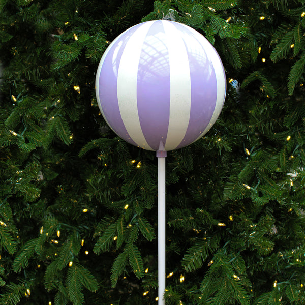 Sucette lavande et blanc 23,6"