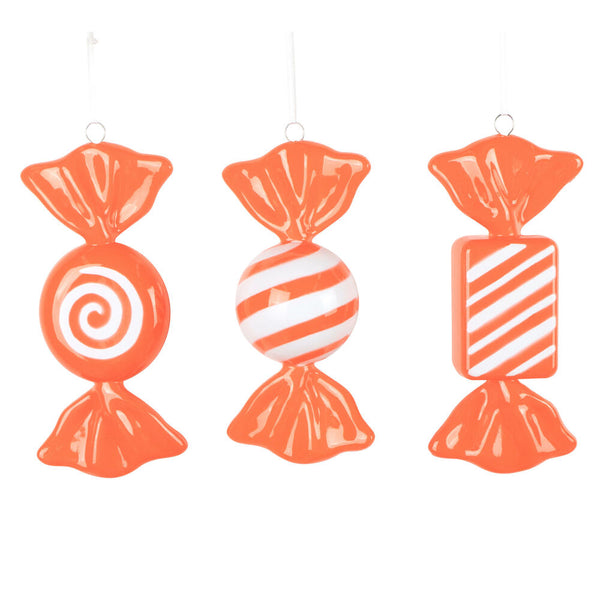 Bonbon orange et blanc 7,5"