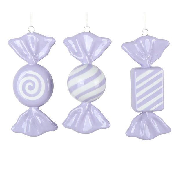 Bonbon lavande et blanc 7,5"